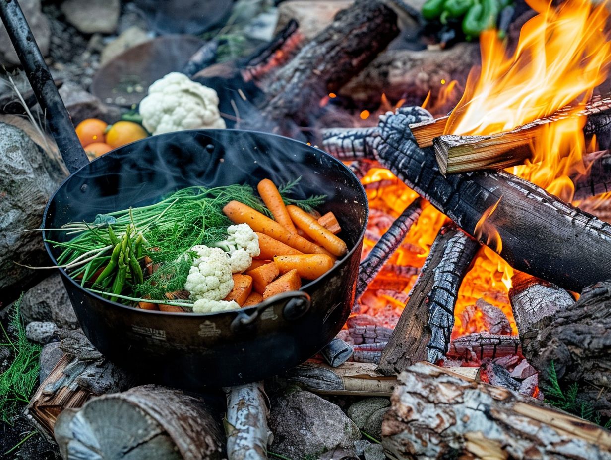 14. Campfire Veggie Fajitas