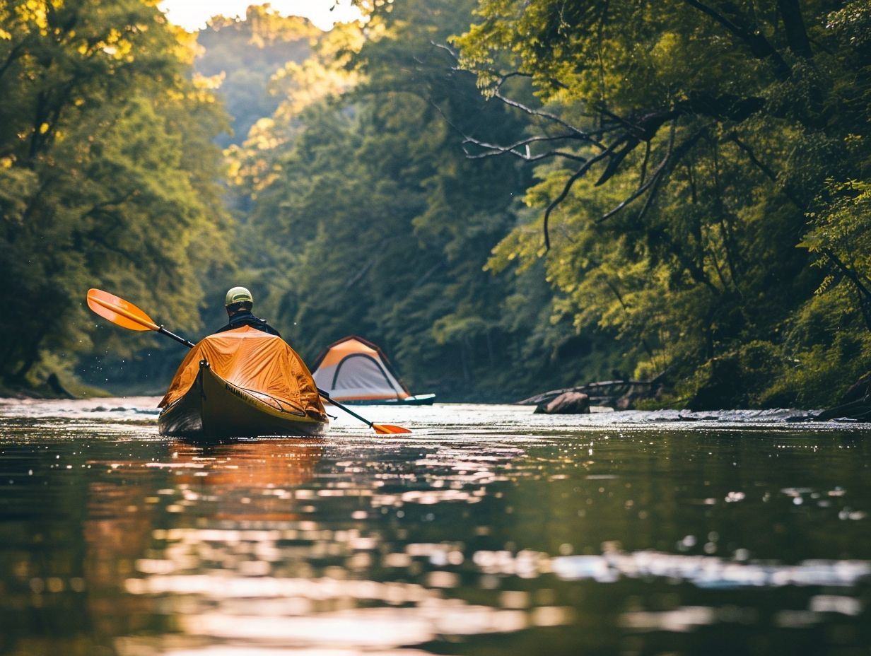 Factors to consider when selecting a kayaking and camping spot