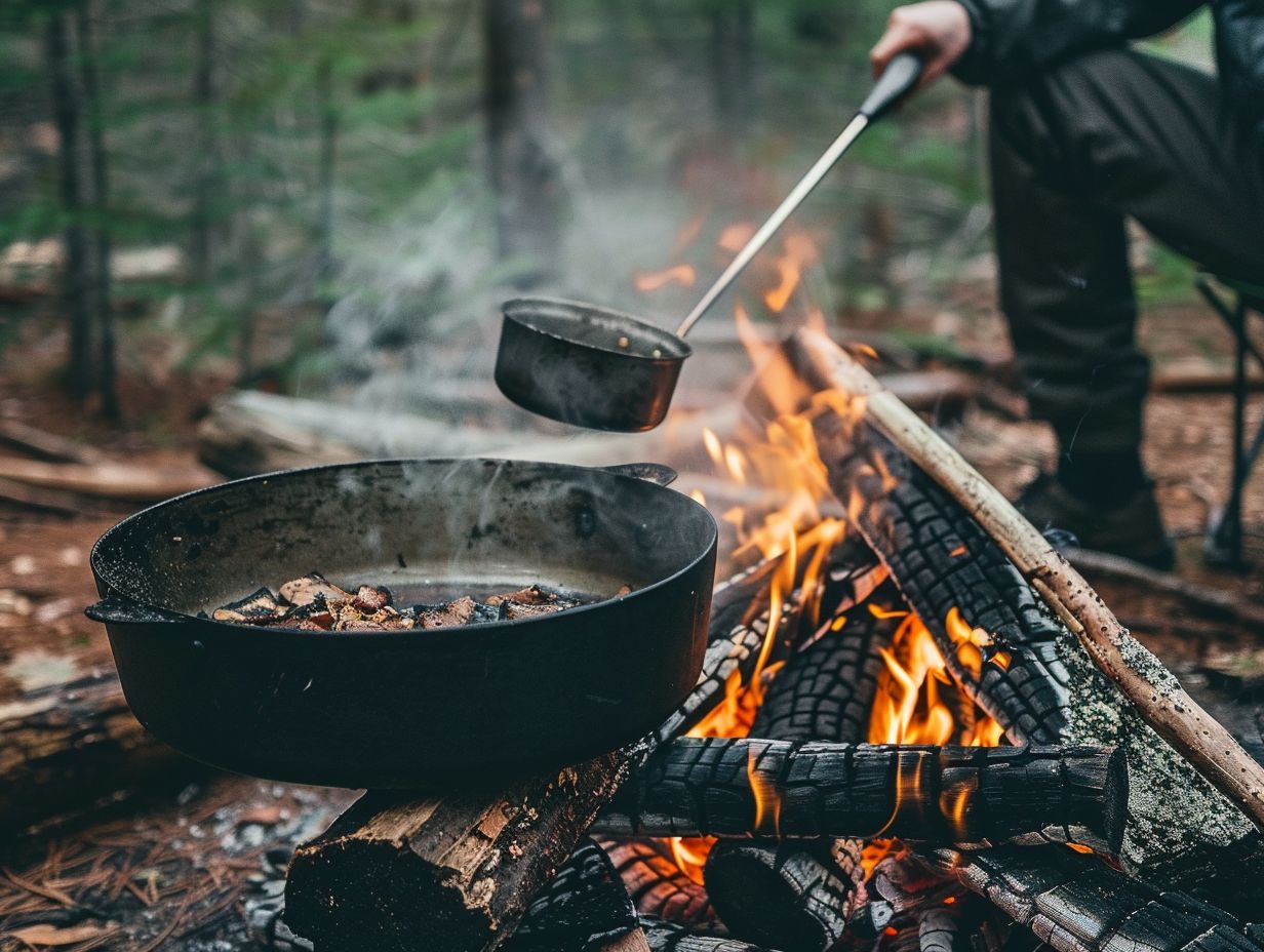 Q1: What are some easy meals to make while camping?