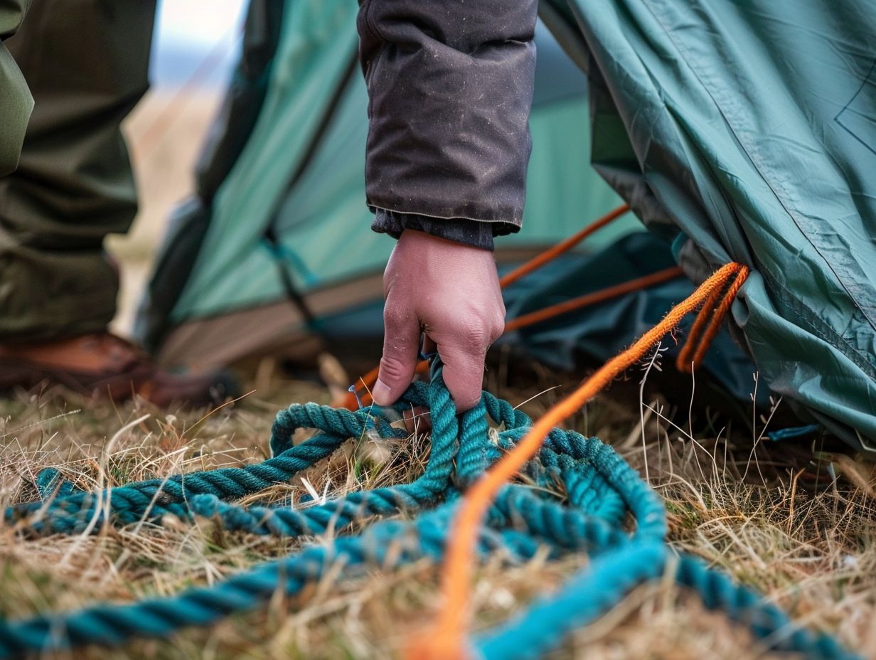 How can I secure my tent from unwanted intruders?