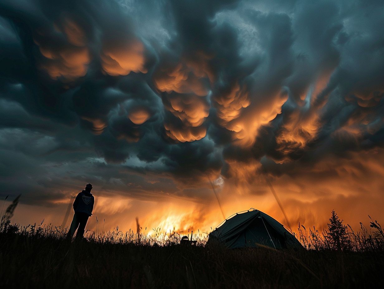 How can I stay safe during a sudden thunderstorm?