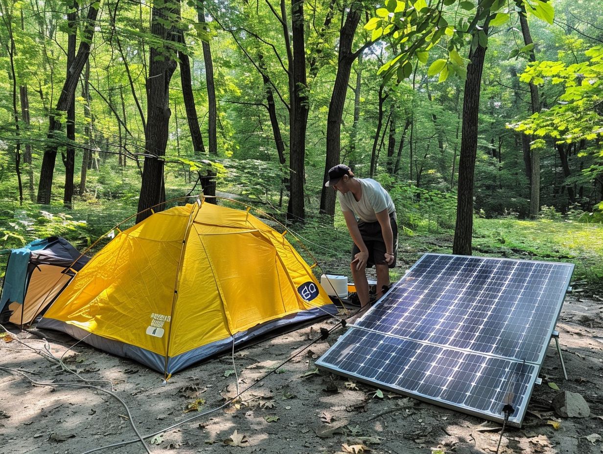 Can I use solar power while camping even in cloudy weather?