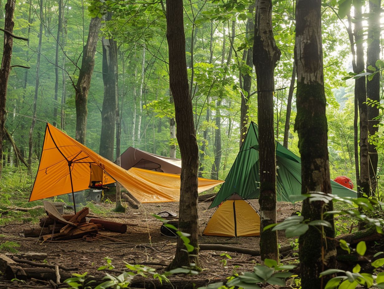 14. Tarp for Cooking and Dining Area