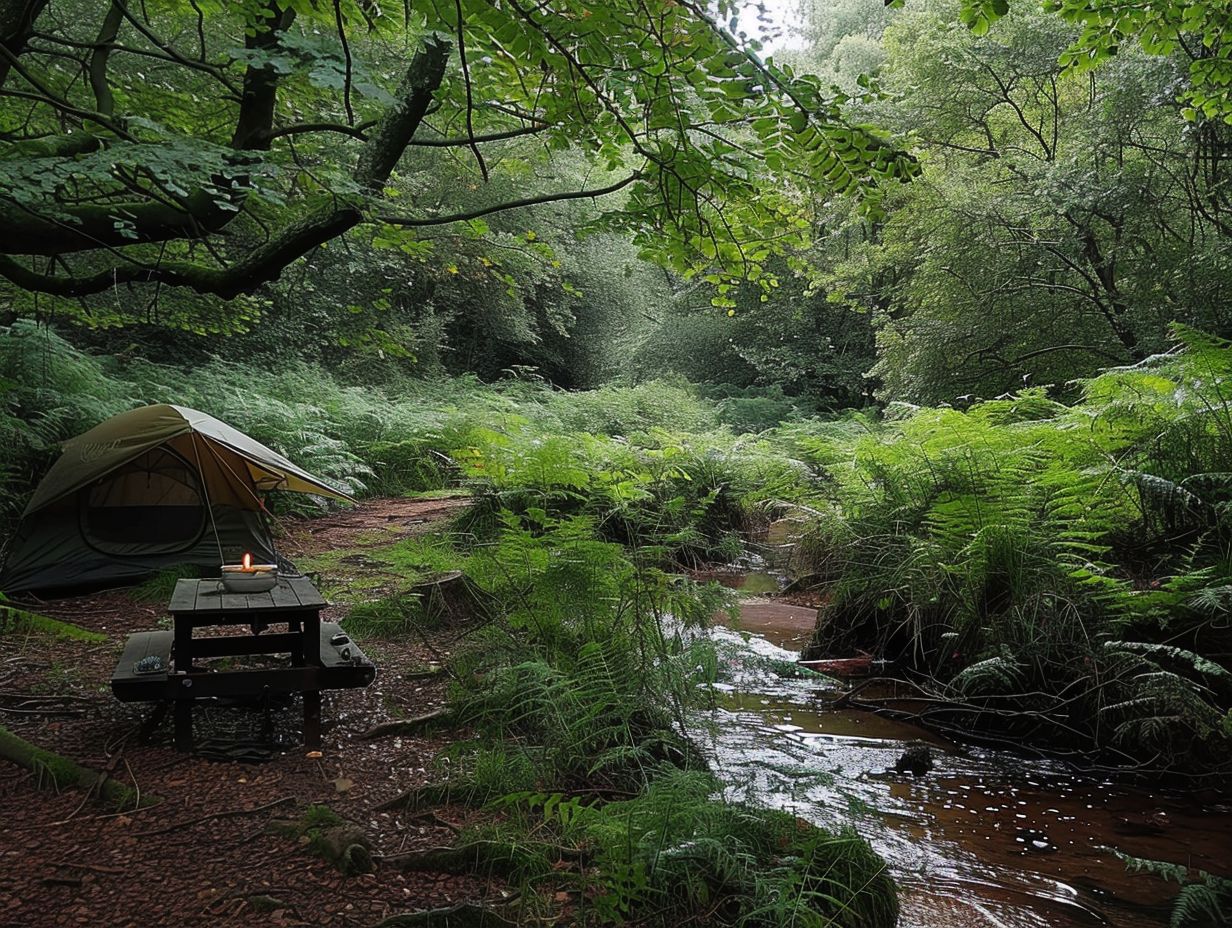 What are some benefits of camping off the beaten path in Britain?
