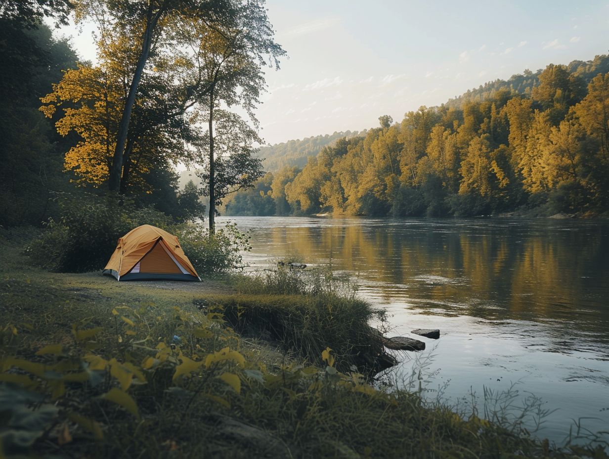 Choosing a Campsite Near a River or Stream