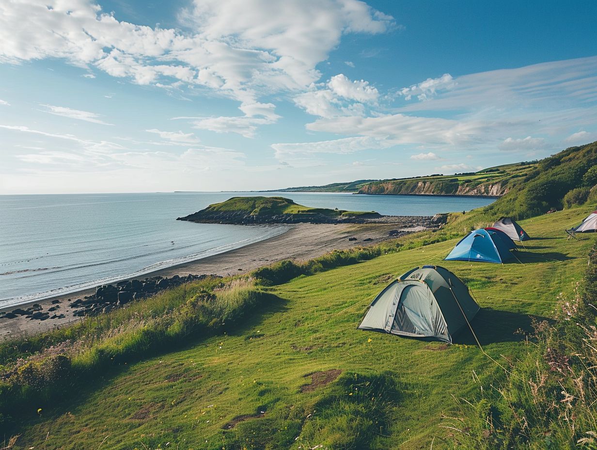 What is coastal camping and why is it popular in the UK?