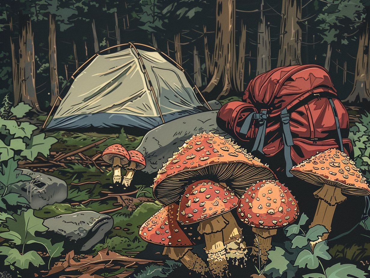 How can a guide to mushroom identification benefit campers?