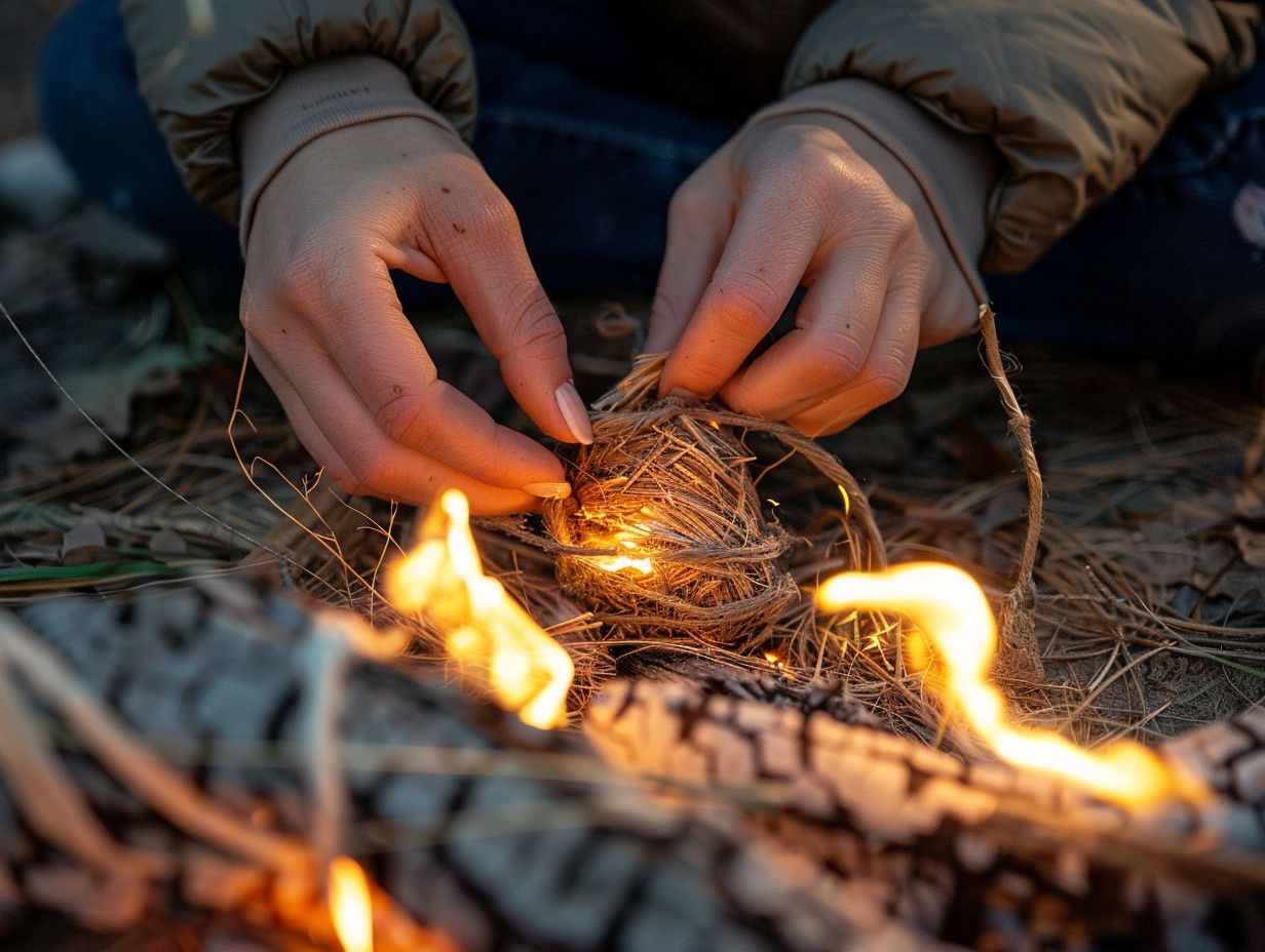 What materials do I need to make DIY fire starters for camping?