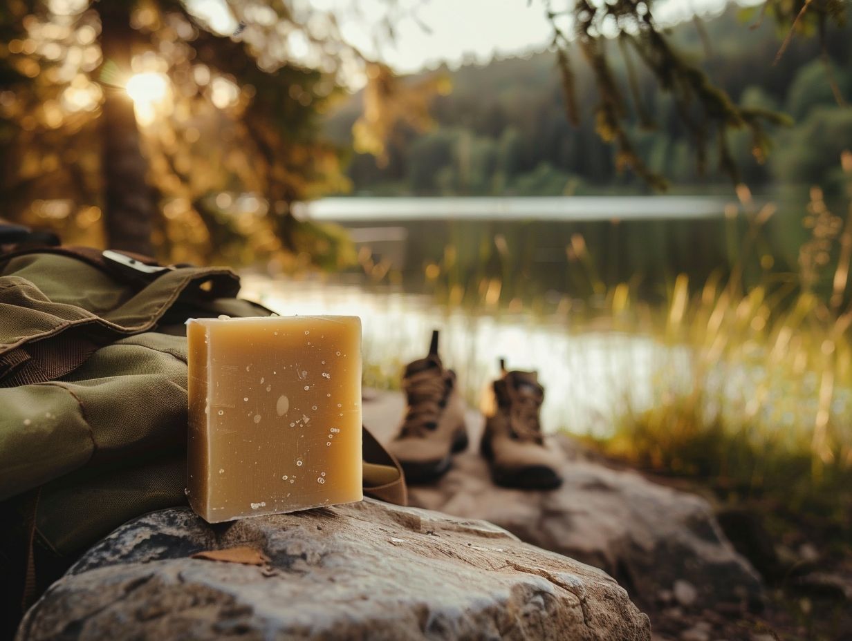 What makes a soap biodegradable for camping?